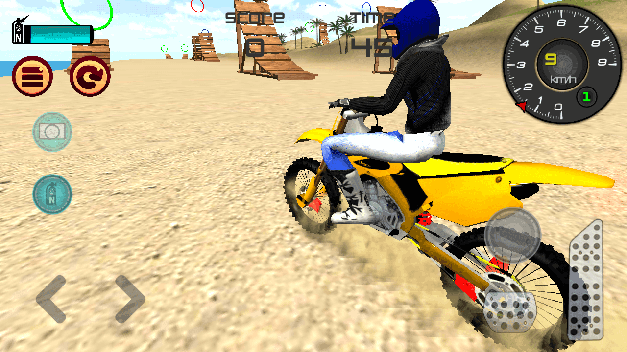 Screenshot 1 of Motocross Playa 3D Saltando 1.7.12