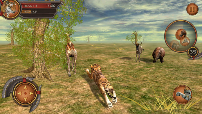 Tiger Adventure 3D Simulator Pro 게임 스크린 샷