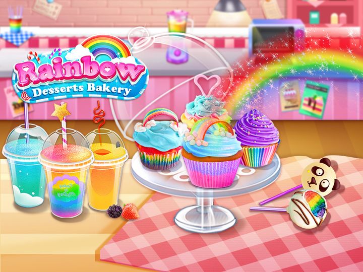 Screenshot 1 of Rainbow Desserts Bakery Party 1.3