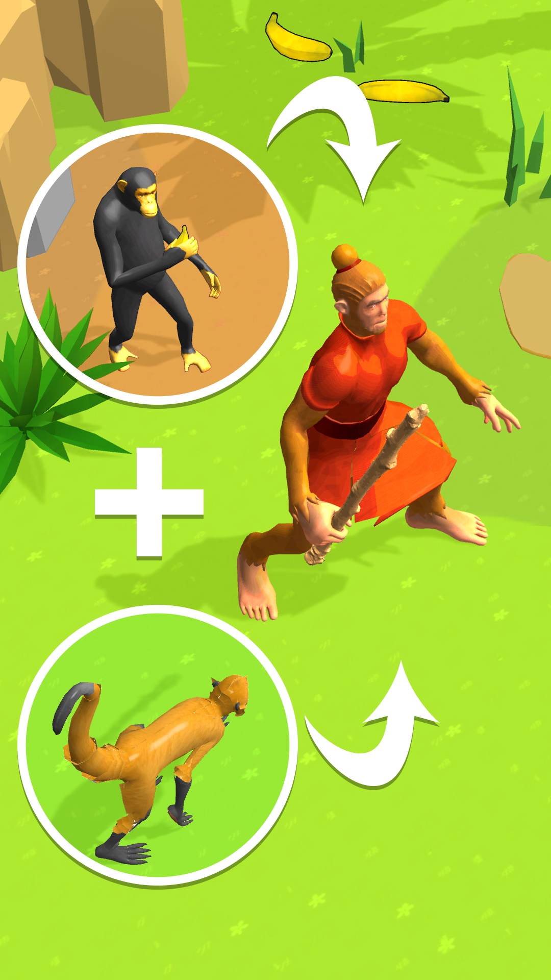 Human Evolution : Runner Game Game Screenshot