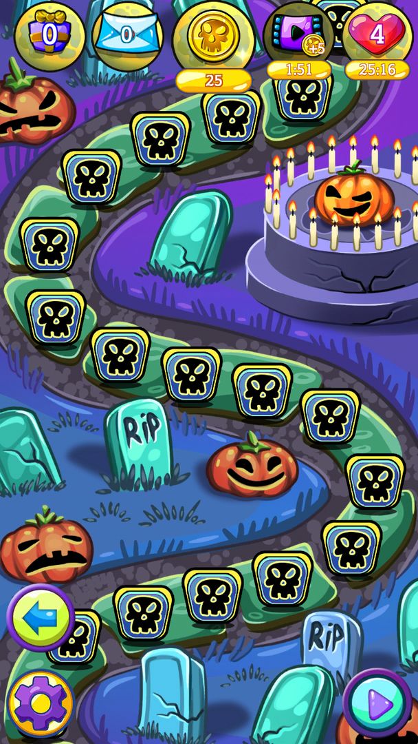 Halloween Witch Puzzle World screenshot game