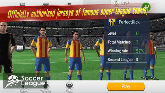 Soccer league Game Screenshot
