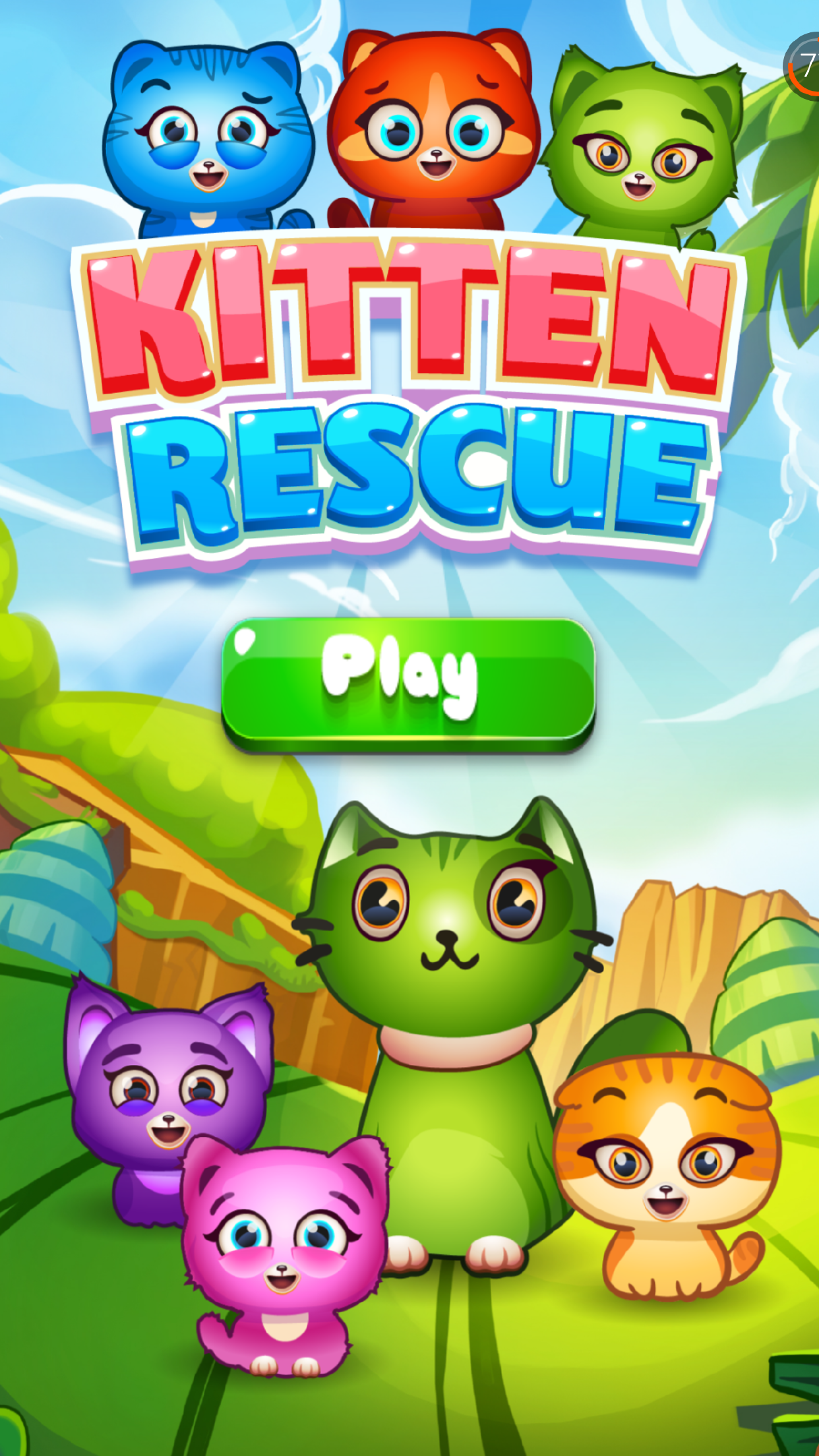 子猫レスキュー - Kitten Rescue ゲームのスクリーンショット