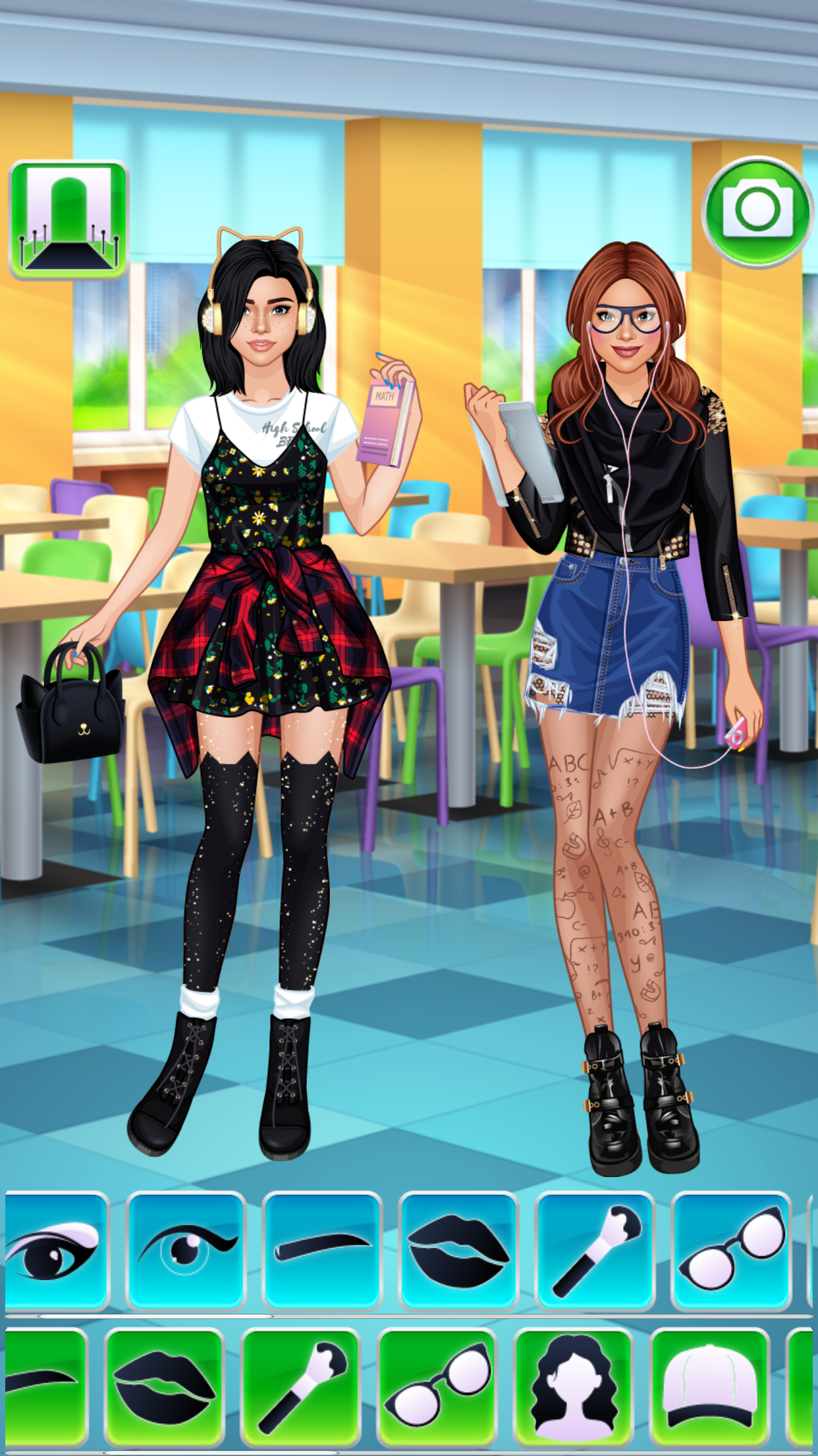 フレンズファッション女の子ゲーム：ドレスアップ人気の学生のキャプチャ