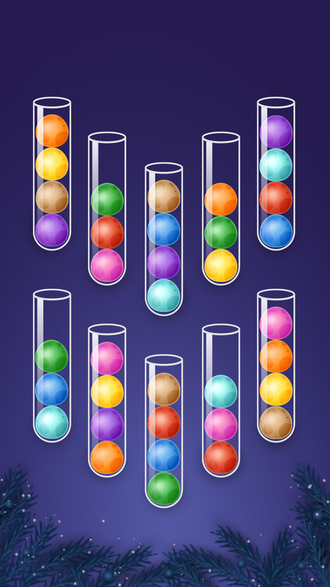 Color Ball Sort Wooden Puzzle Game Screenshot