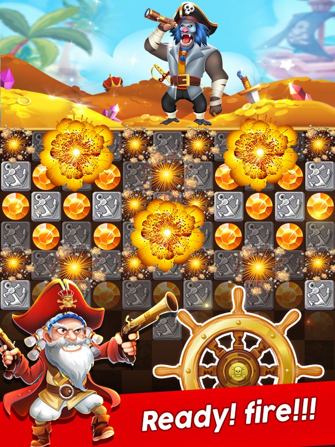 Screenshot of Pirate Treasure - Jewelry Blast