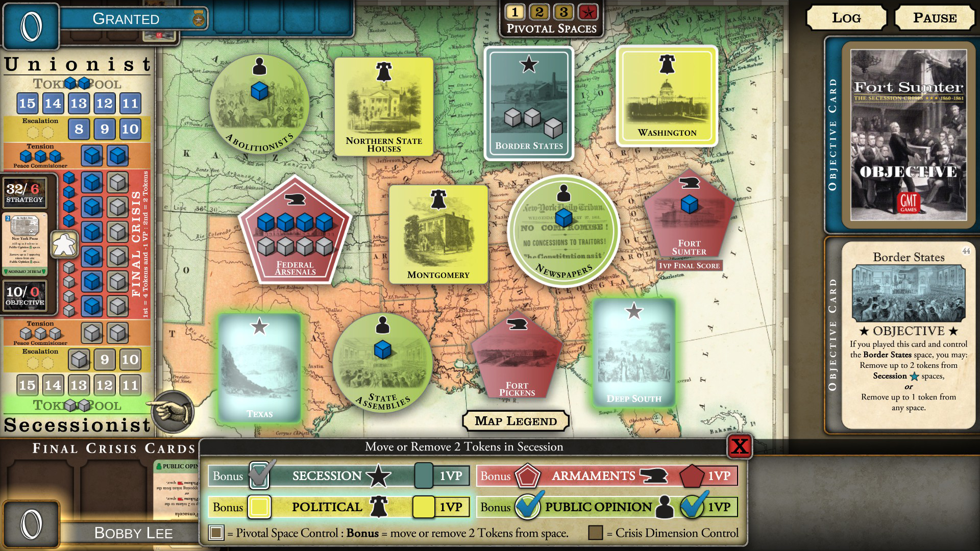 Captura de Tela do Jogo Fort Sumter: The Secession Cri