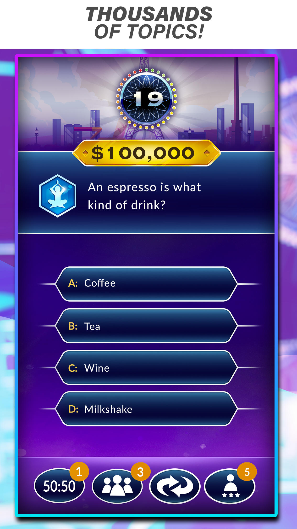 Official Millionaire Game Game Screenshot