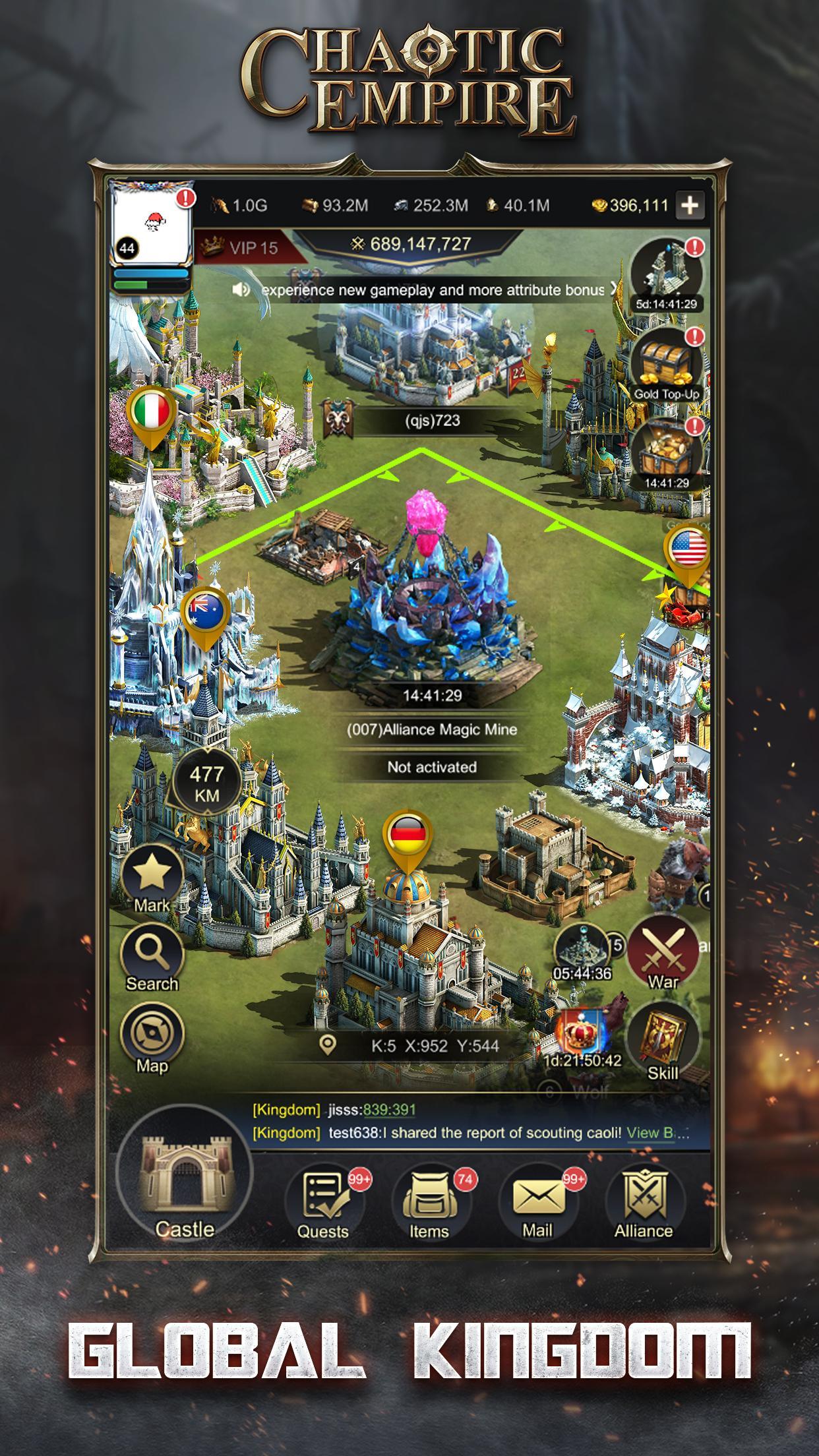 Chaotic Empire: Legendary Strategy Game Game Screenshot
