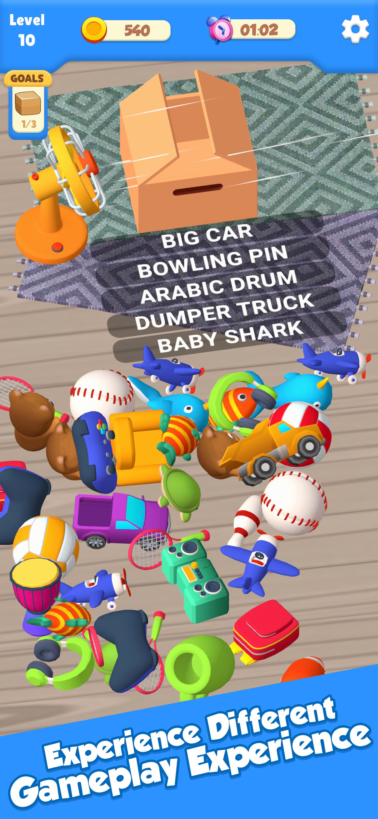 Goods Packaging 3D Game Screenshot