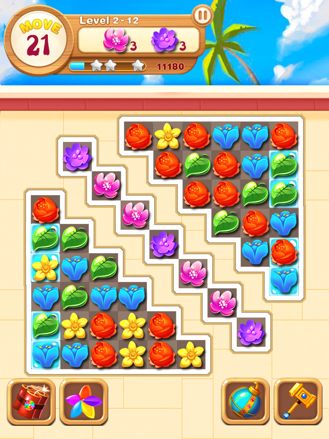 Garden Blossom Crush Game Screenshot