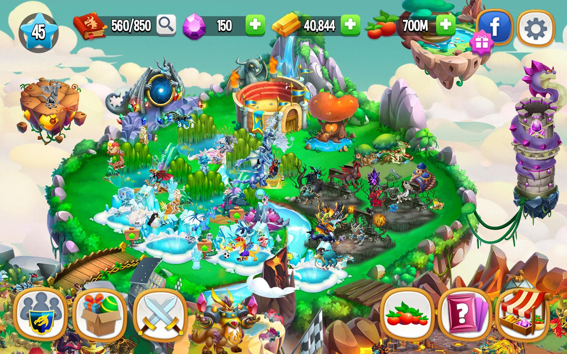 Скриншот игры Dragon City: Mobile Adventure