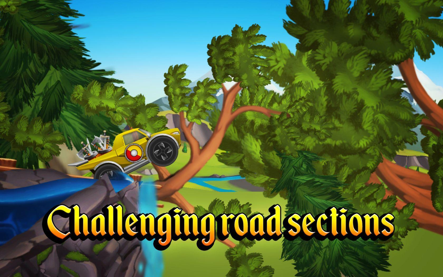 Captura de Tela do Jogo Viking Legends: Funny Car Race Game