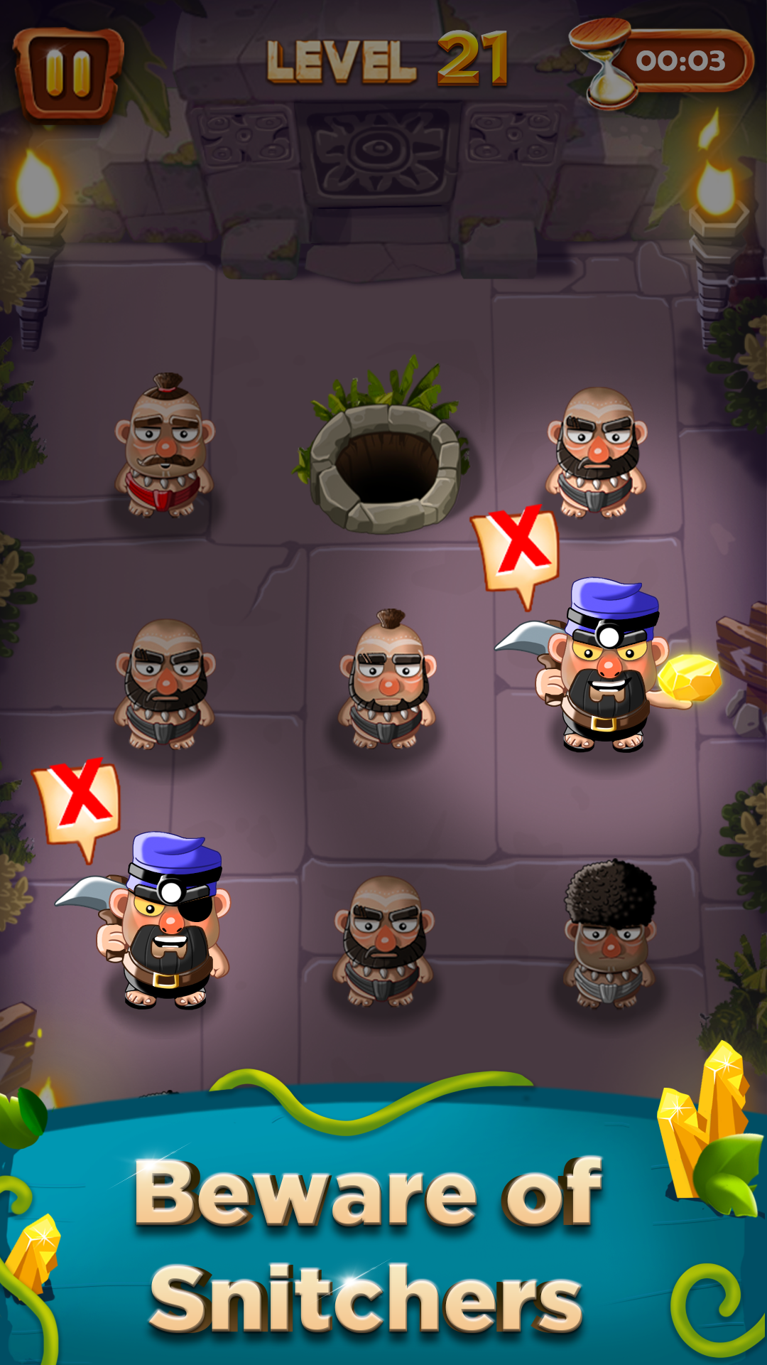 Guardians of Gold - Brain Game Game Screenshot