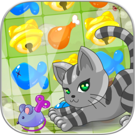 キティ猫の冒険：マッチ3