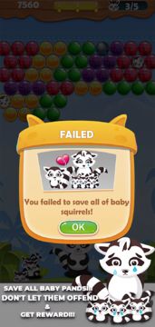 Bubbly Panda Rescue Game Screenshot