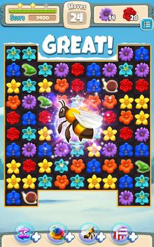 Captura de Tela do Jogo Winter Blossom Blitz