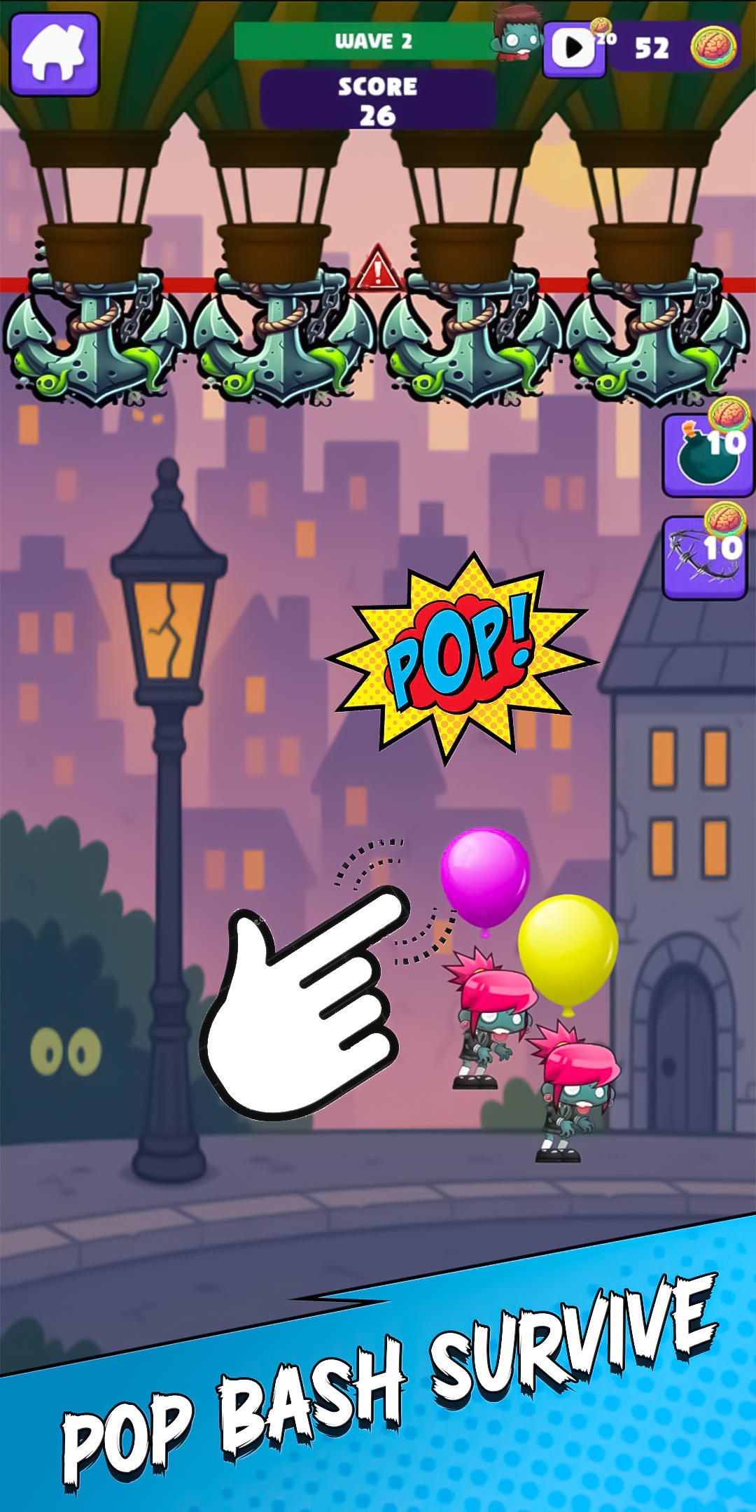 Zombie Balloon Bash: Pop Rush for Android/iOS - TapTap