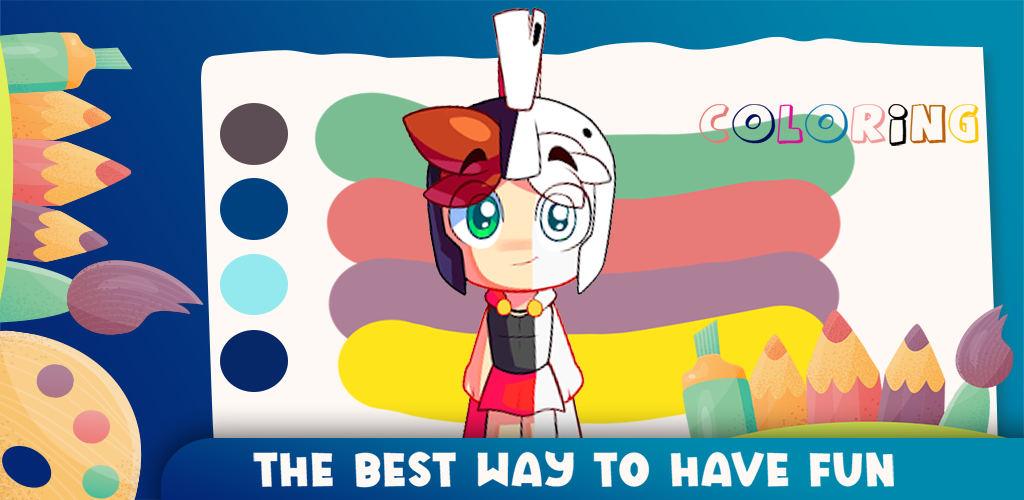 Coloring invictor & Mikecrack Game Screenshot
