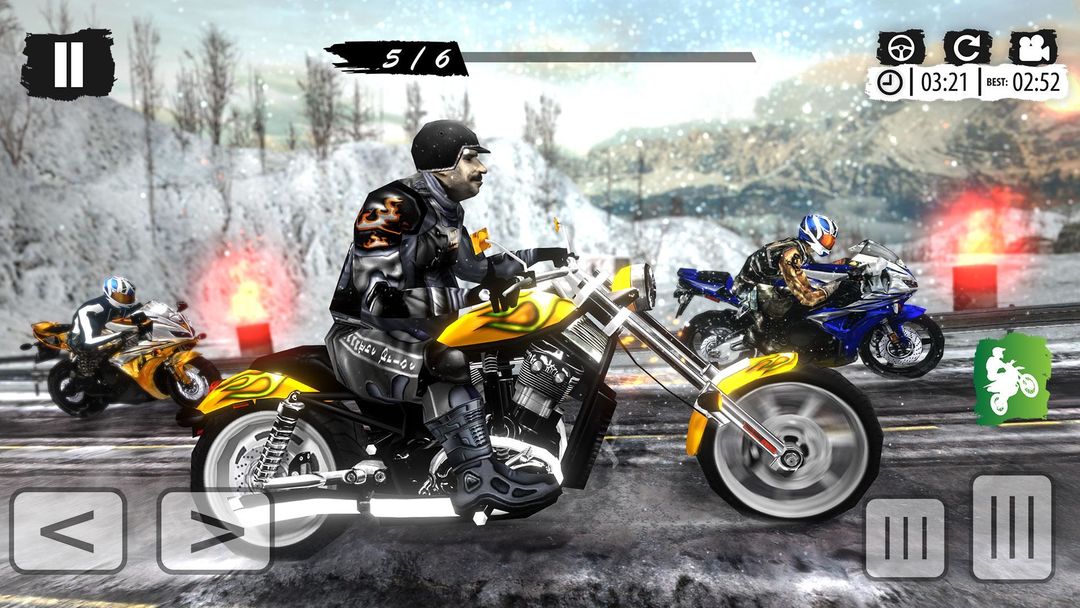Screenshot of Extreme Mountain Bike Race – Snow Motocross Racing