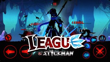 Captura de Tela do Jogo League of Stickman - Best acti