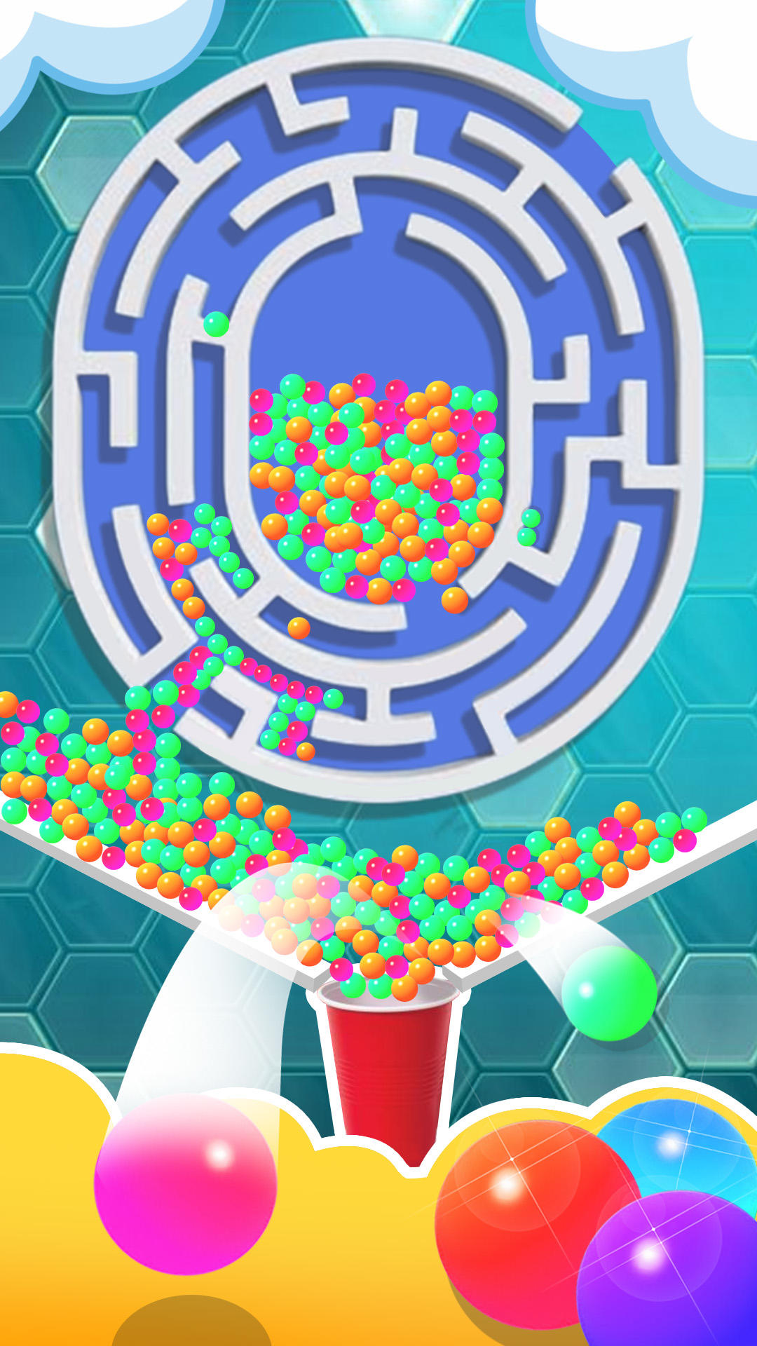 Ball Fall: rolly ball puzzle 게임 스크린샷