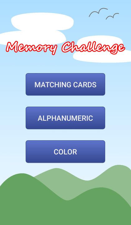 Memory Challenge Game Screenshot