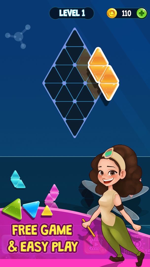 Triangle Tangram Brain Block Puzzle screenshot game