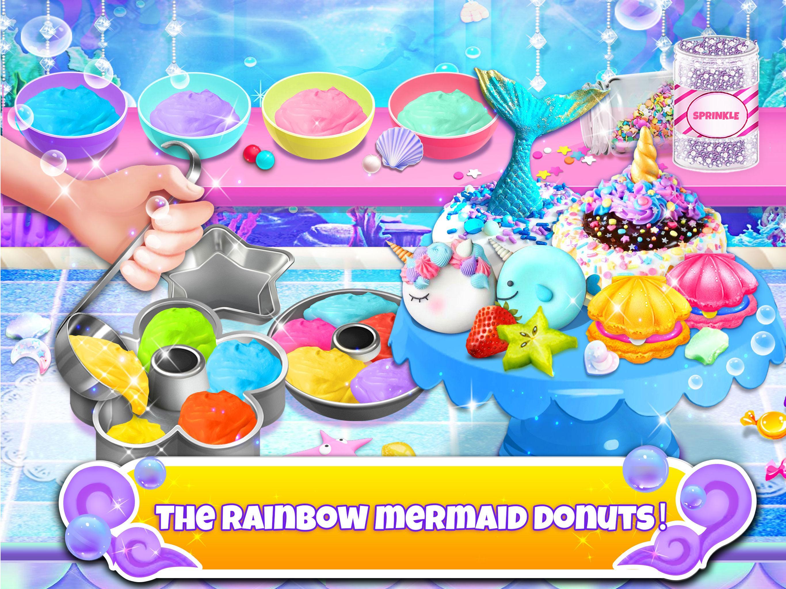 Unicorn Chef: Mermaid Mermicorn Girl Cooking Games Game Screenshot