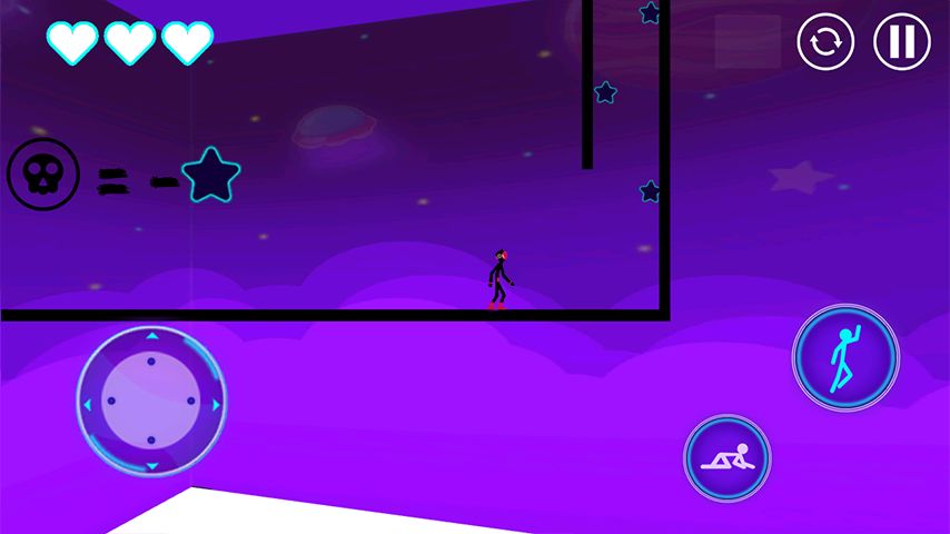 Screenshot of Stickman : Jump & Run