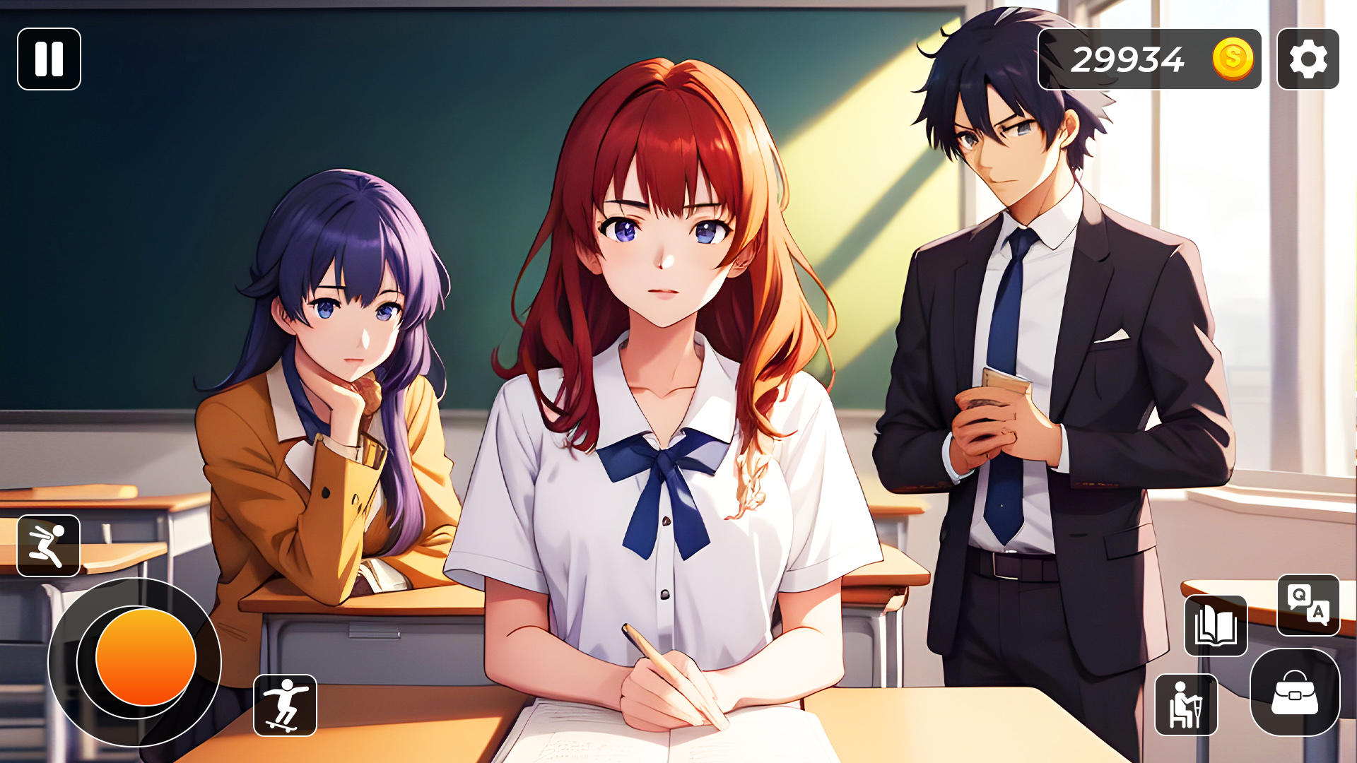High School Love Anime Story Game Screenshot
