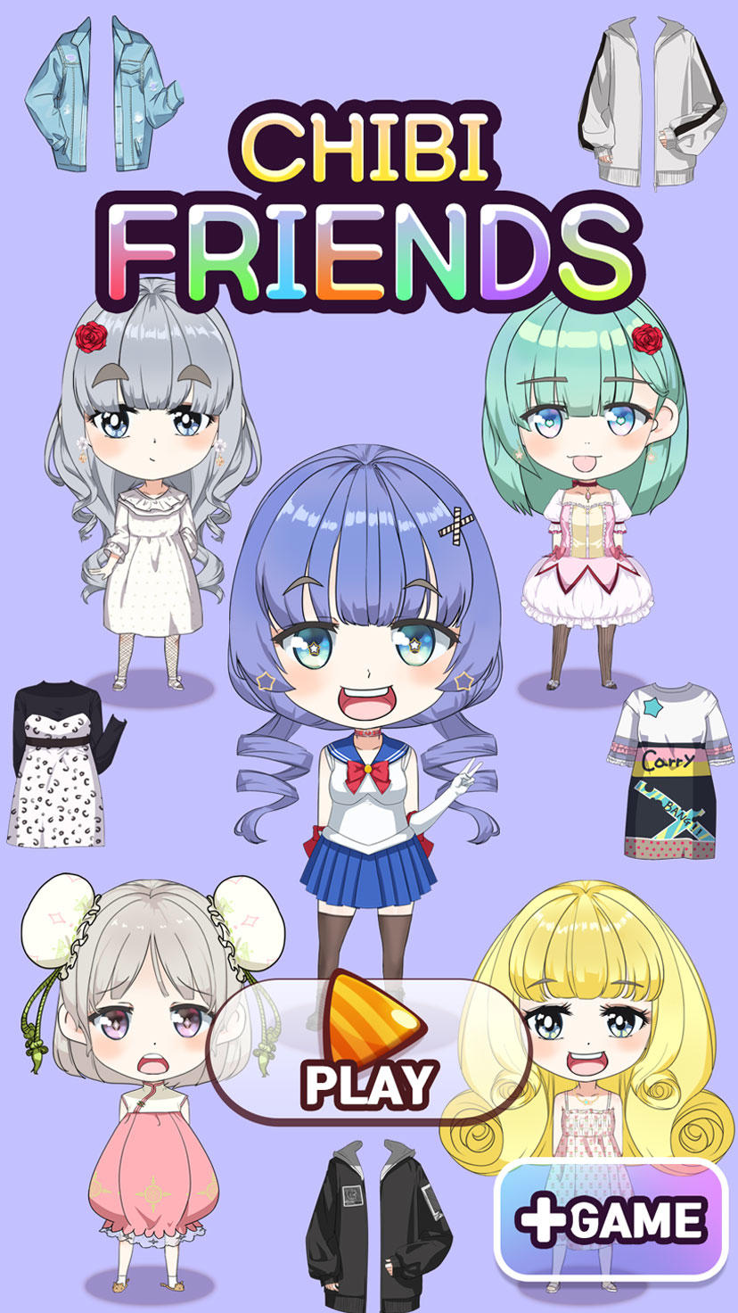 치비프렌즈 : 자캐 옷입히기 게임 게임 스크린샷