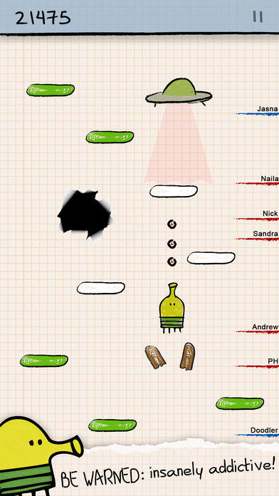 Doodle Jump - Insanely Good! Game Screenshot
