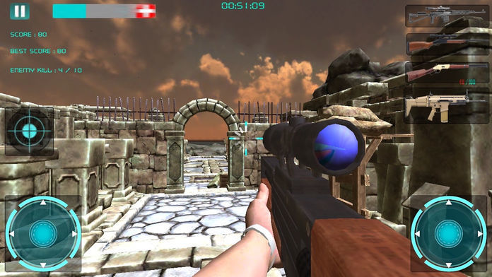 Screenshot of Zombie Sniper Strike 3D - Shoot And Kill The Living Dead Free Action Game
