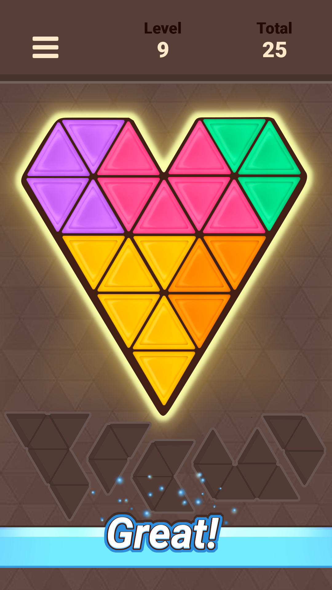 Triangle Tangram Game Screenshot