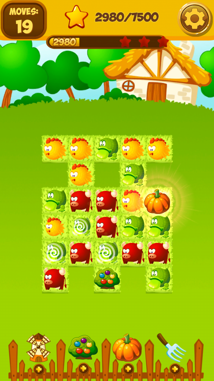 Happy Hay Farm World: Match 3 Game Screenshot