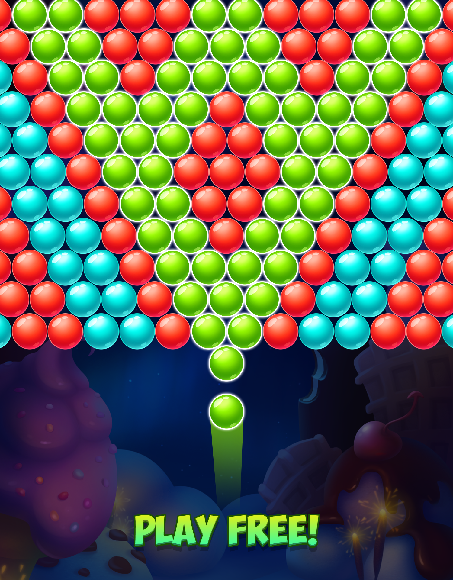 Tasty Winter - Bubble Pop Game Screenshot