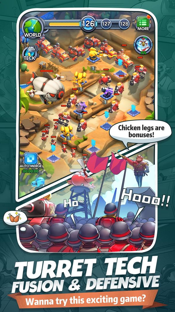 Screenshot of Rooster Defense