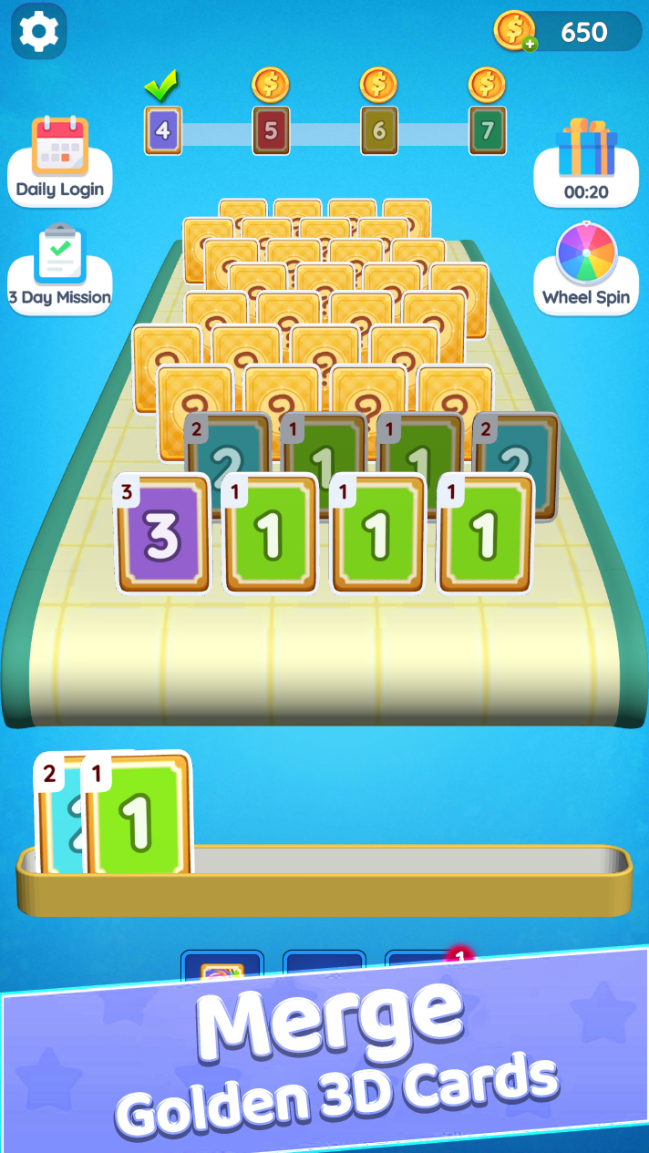 Click Card 3D Game Screenshot