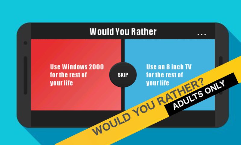 Would You Rather? Adults ภาพหน้าจอเกม