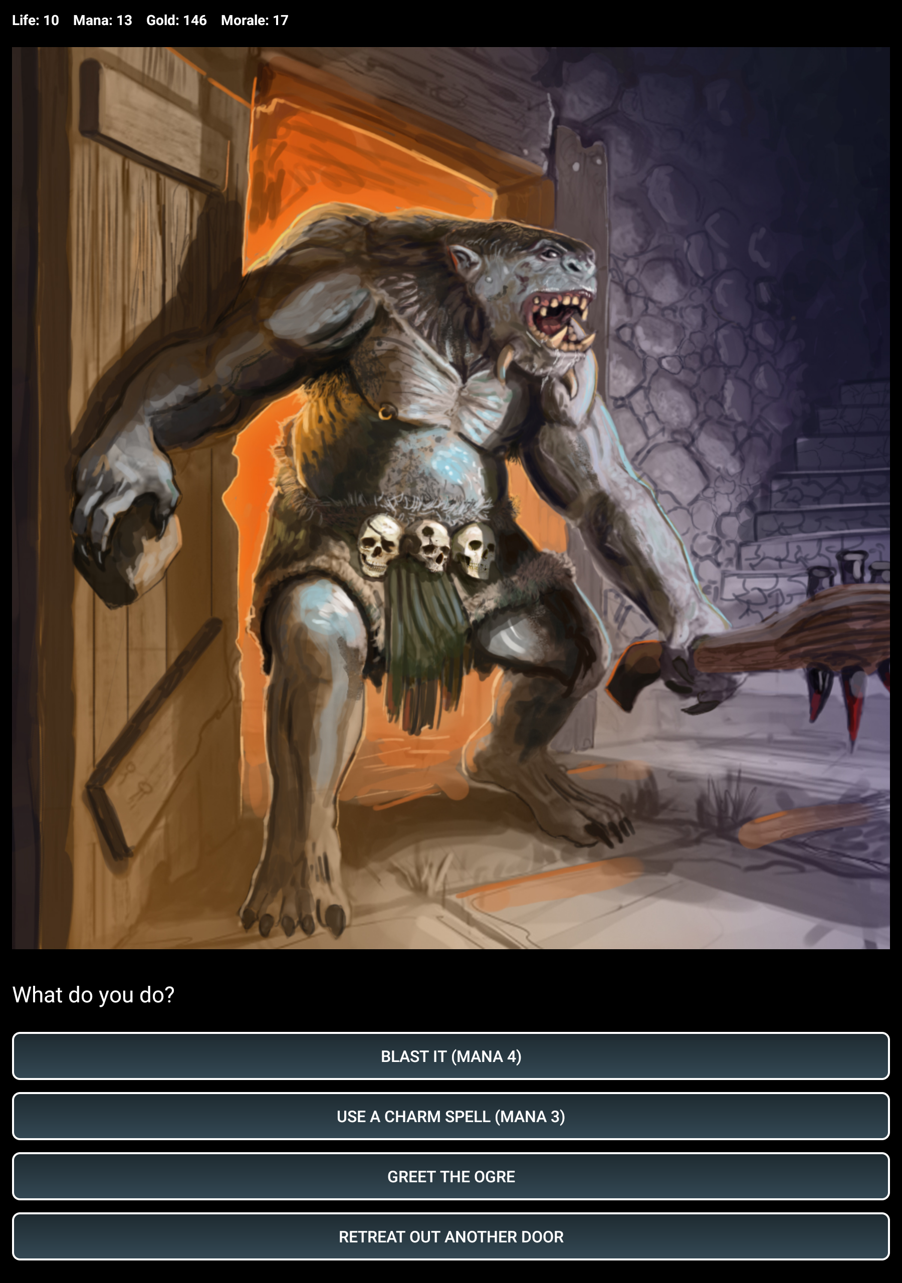 Dungeons and Decisions RPG Game Screenshot