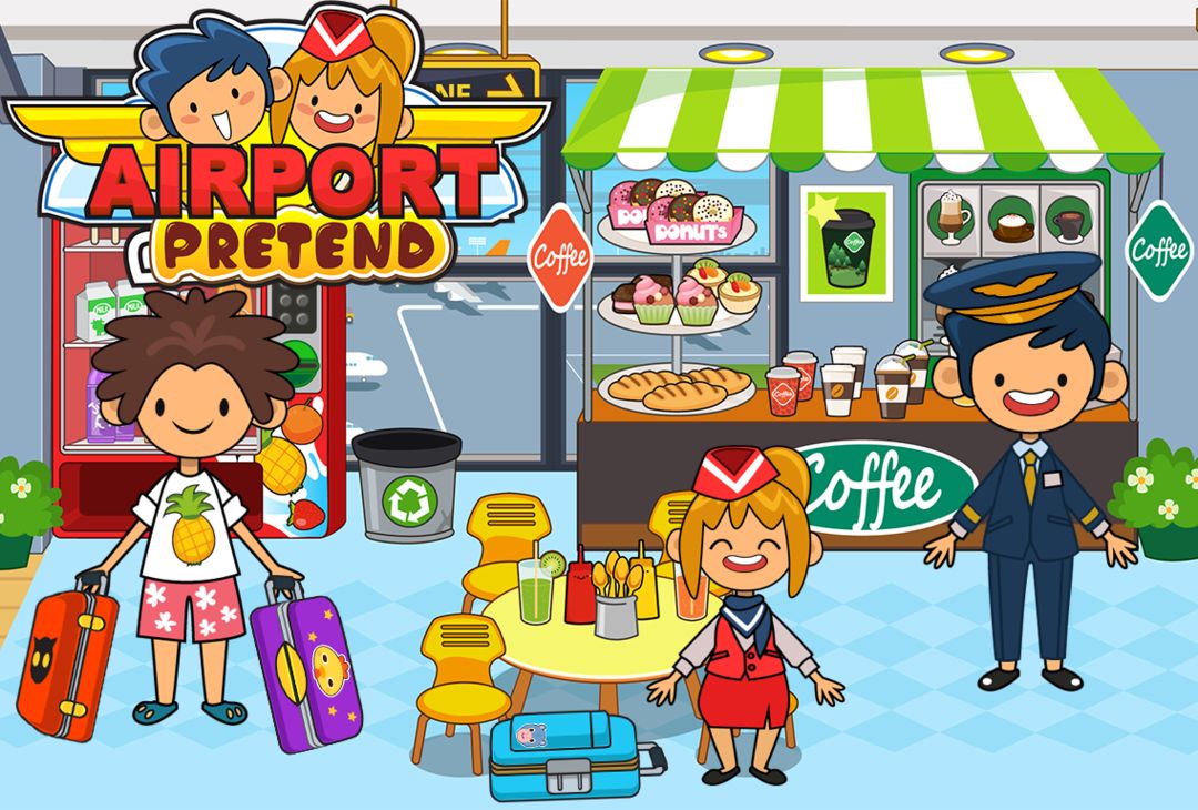 My Pretend Airport Travel Town screenshot game