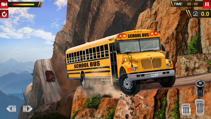 School Bus Uphill Driving Game Screenshot