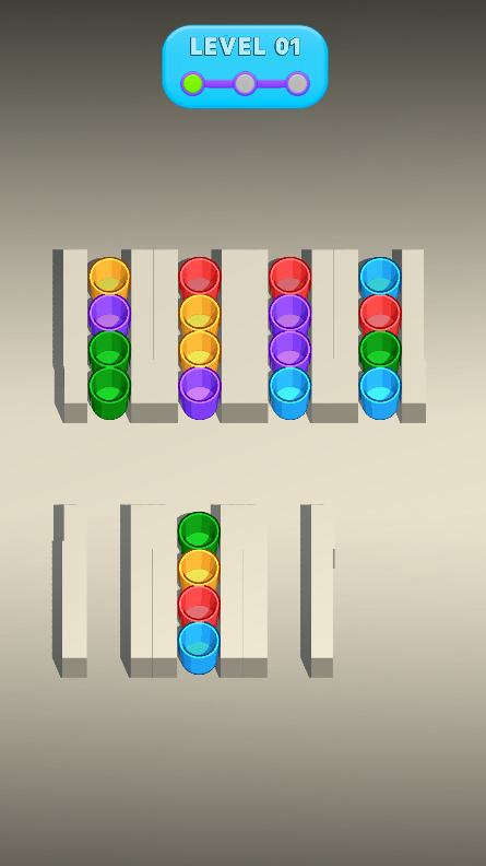 Coffee Sort Game Screenshot