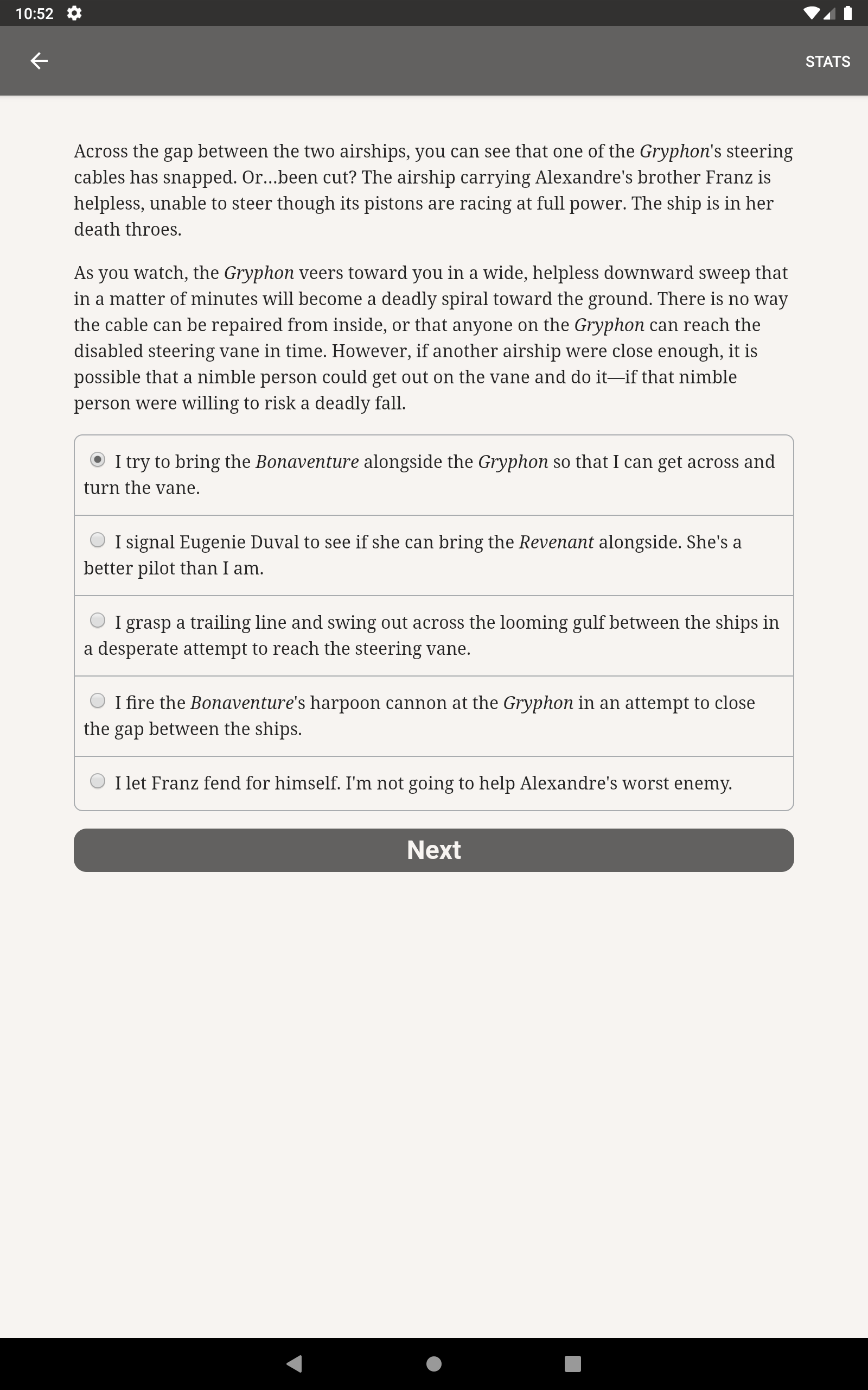 Cuplikan Layar Game Choice of Games