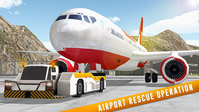 Airplane Flight Simulator 2016 - Airport Rescue Operation 게임 스크린 샷