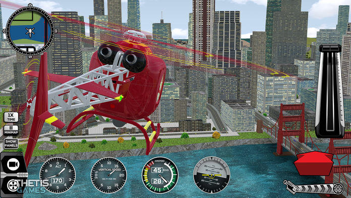 Screenshot 1 of Симулятор вертолета 2017 4K 