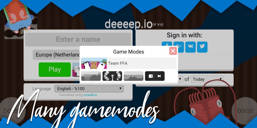 Deeeep.io Beta screenshot game