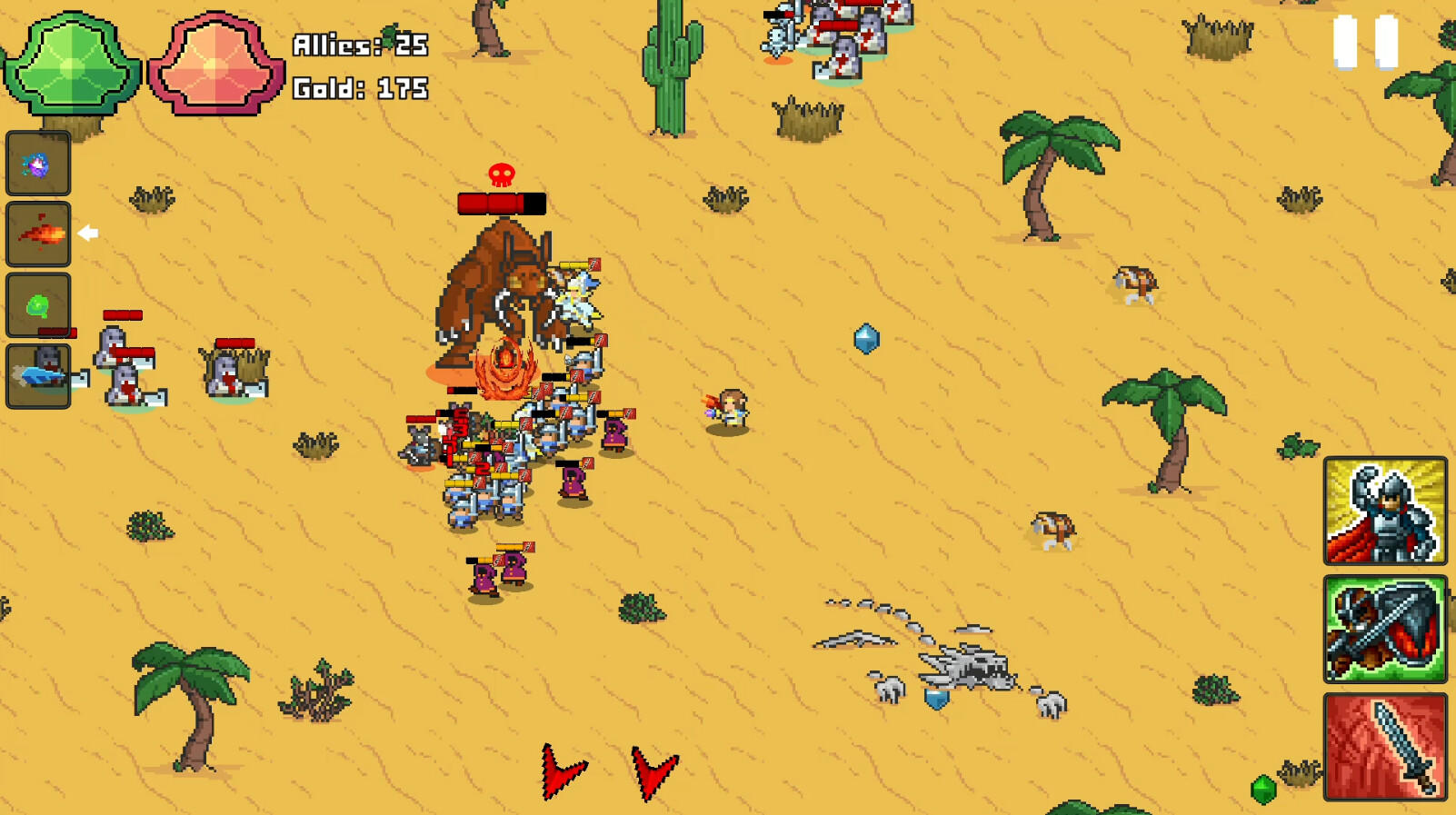 Screenshot of Battle for the Crystals