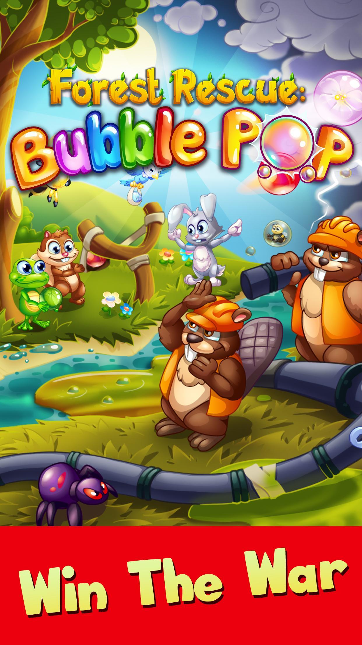 Forest Rescue: Bubble Pop Game Screenshot